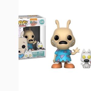 Nickelodeon Pop! Rocko with Spunky Figurines  NWT